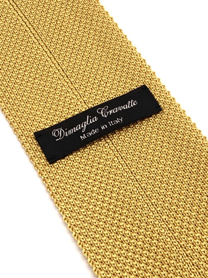 Cravatta di maglia tinta unita - 100% Seta - immagine 2