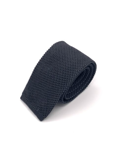 Cravatta di maglia tinta unita - 100% Seta