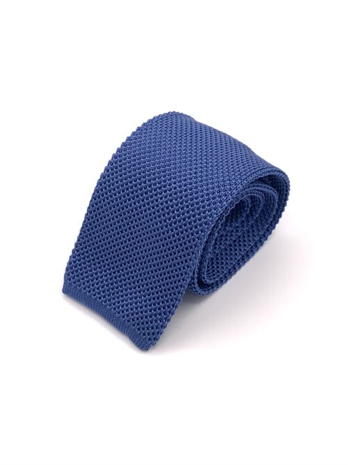 Cravatta di maglia tinta unita - 100% Seta