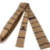 Cravatta di maglia a righe - 100% Seta - immagine 3