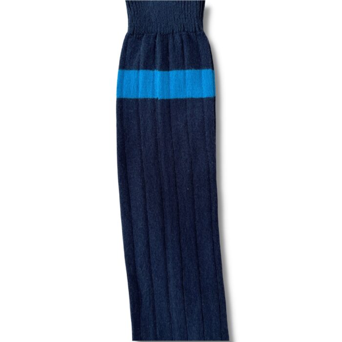 Calza lunga blu con Riga azzurra - immagine 2